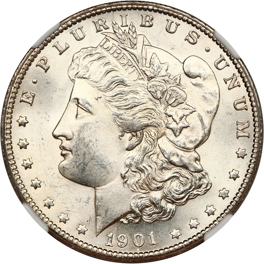 1901-S $1 NGC UNC Details (Cleaned)