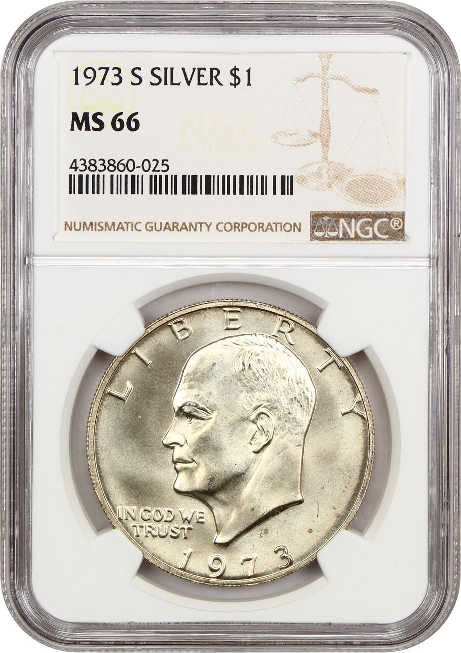 1973-S $1  Silver MS66 CAC thumbnail 11