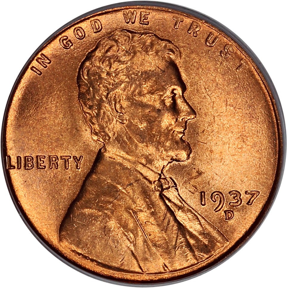 1937-D 1c PCGS MS66 RD