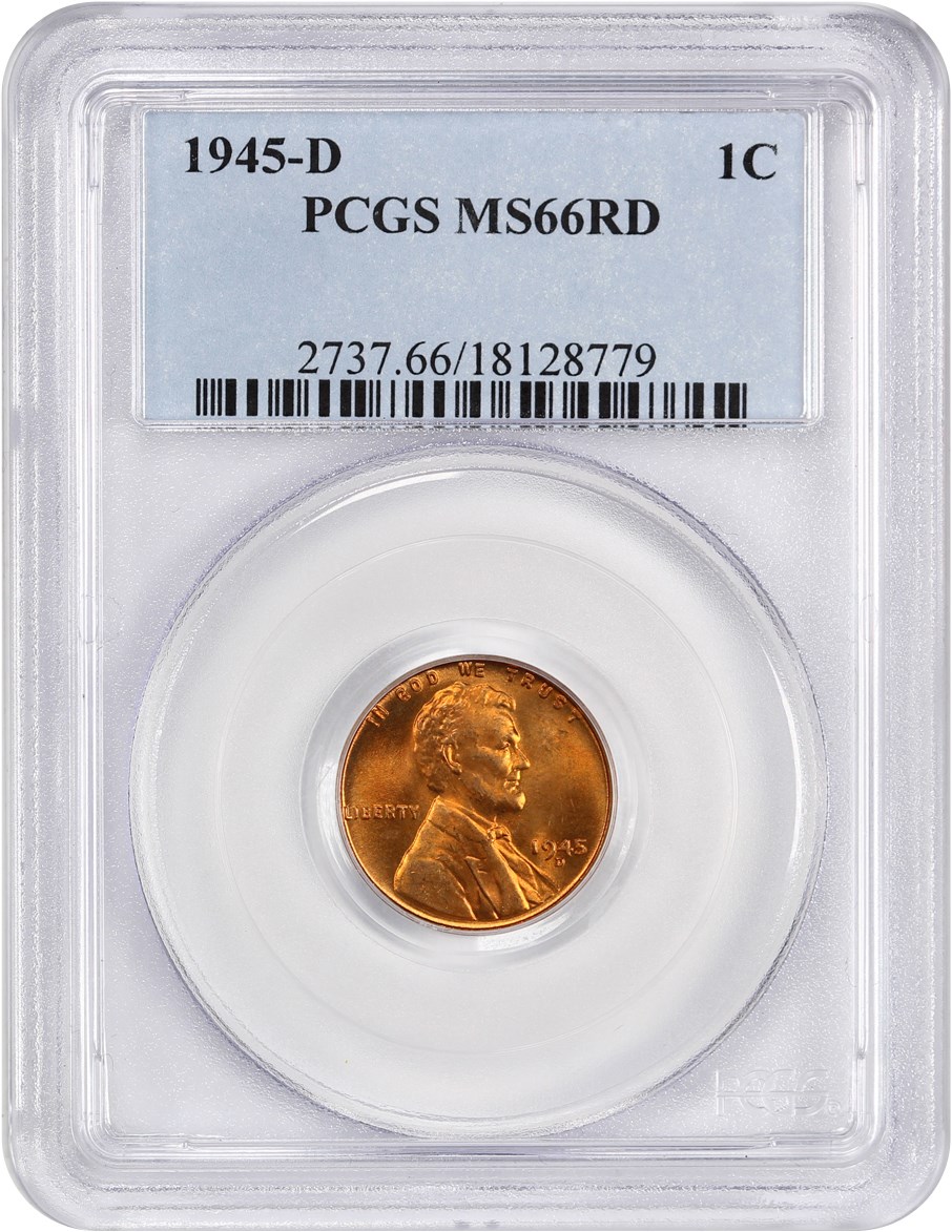 1945-D 1c MS RD MS63 RD CAC thumbnail 23