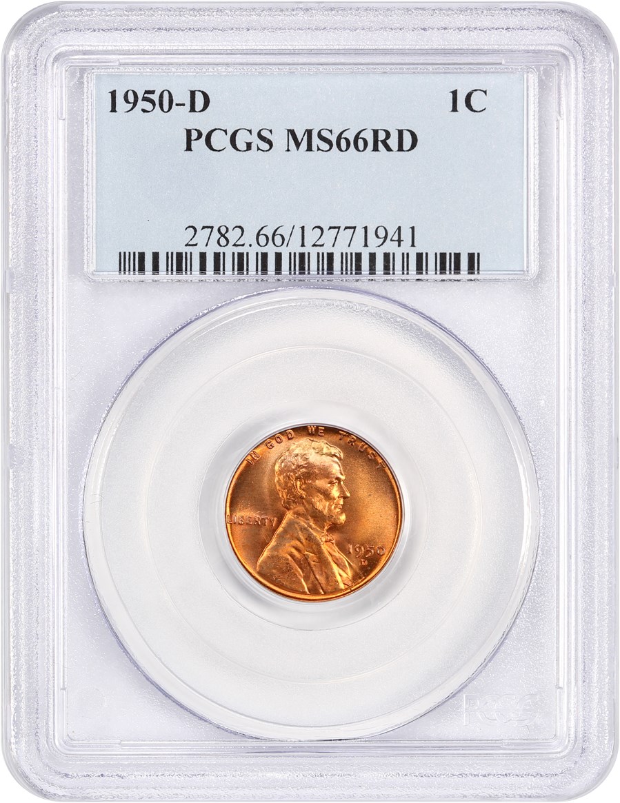 1950-D 1c MS RD MS66 RD CAC thumbnail 17