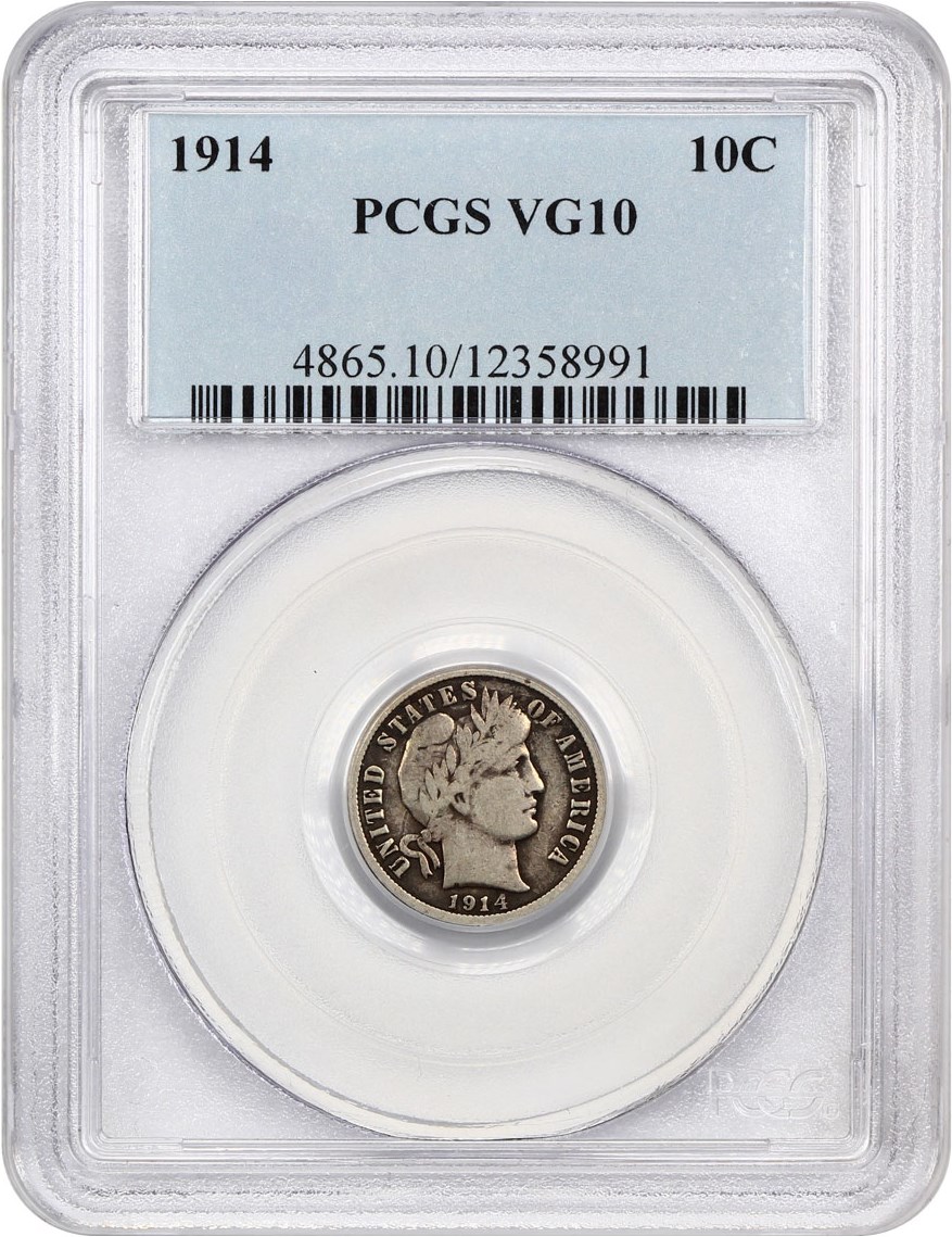 1914 10c VF20 thumbnail 3