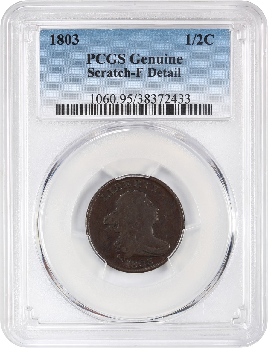 1803 1/2c MS BN AG3 BN CAC thumbnail 3