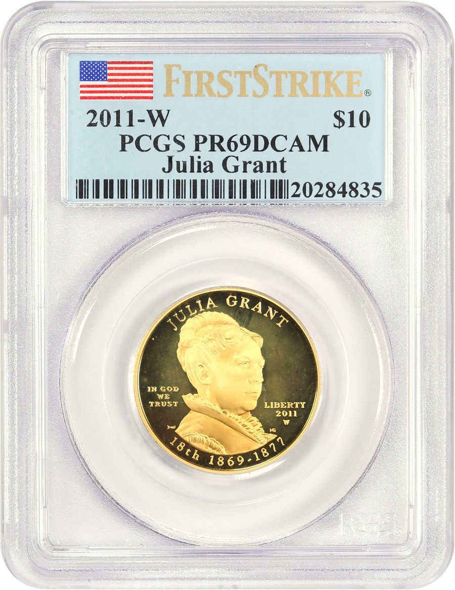image for: 2011-W Julia Grant $10 PCGS Proof 69 DCAM (First Strike)