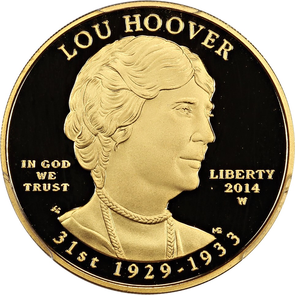 image for: 2014-W Lou Hoover $10 PCGS Proof 69 DCAM (First Strike)