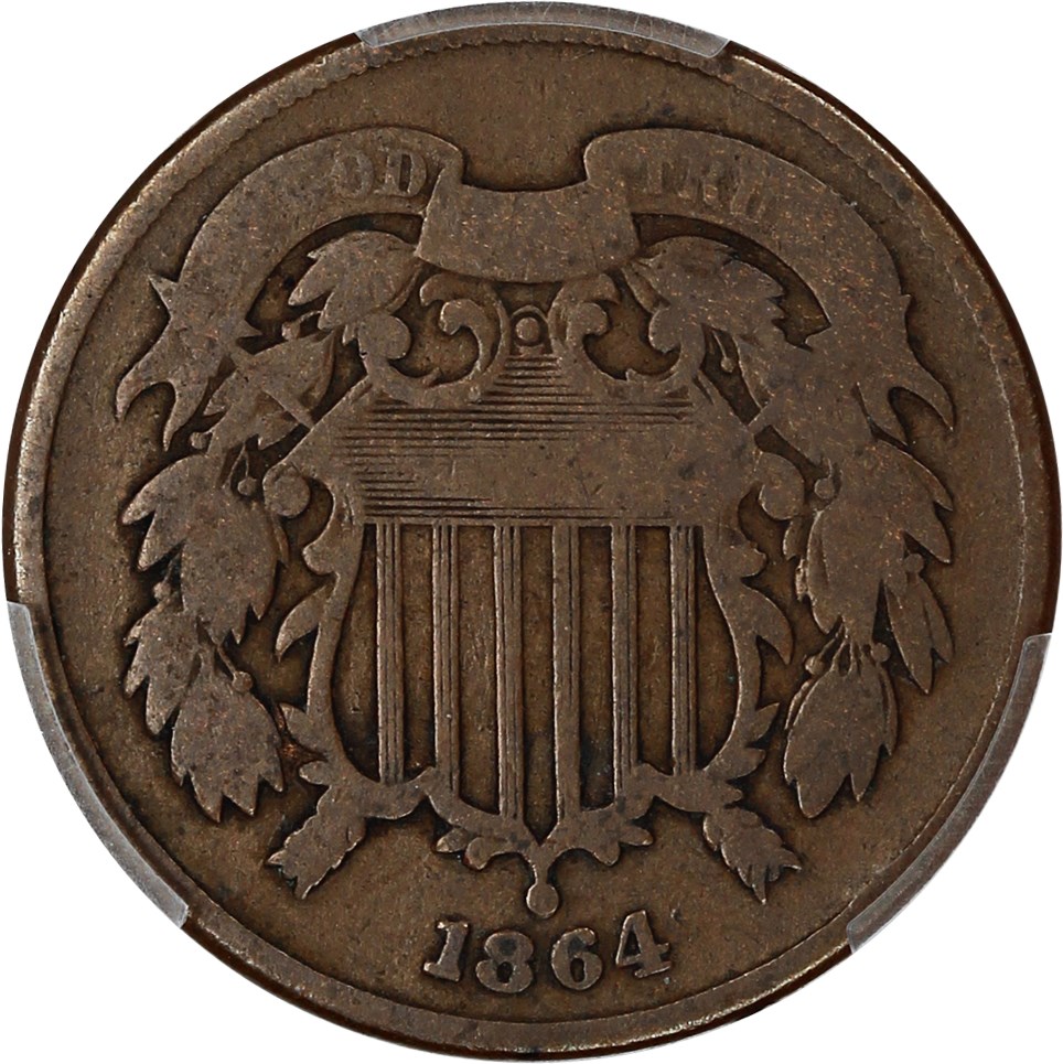 1864 2c PCGS Good-06 (Large Motto)