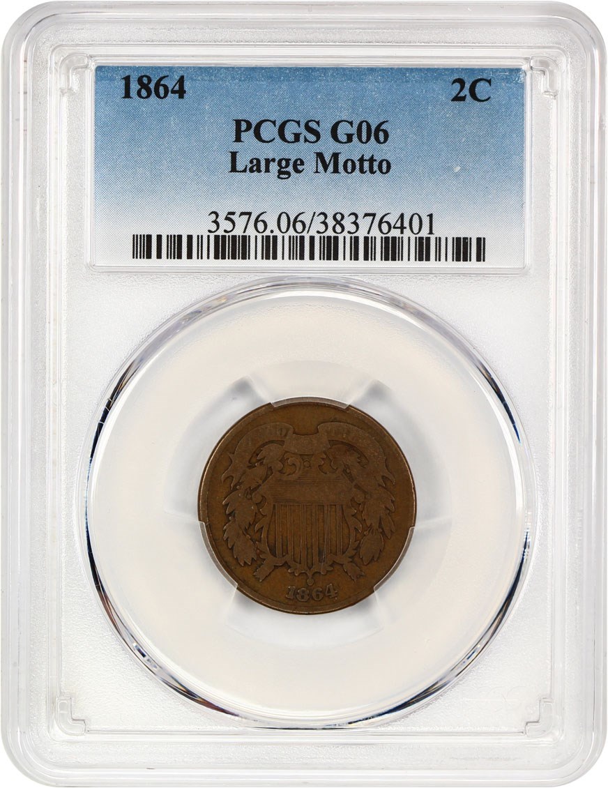 1864 2c Large Motto MS BN AG3 BN CAC thumbnail 9