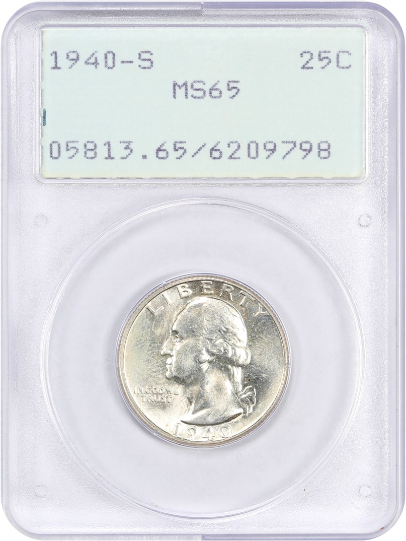 1940-S 25c MS65 CAC thumbnail 7