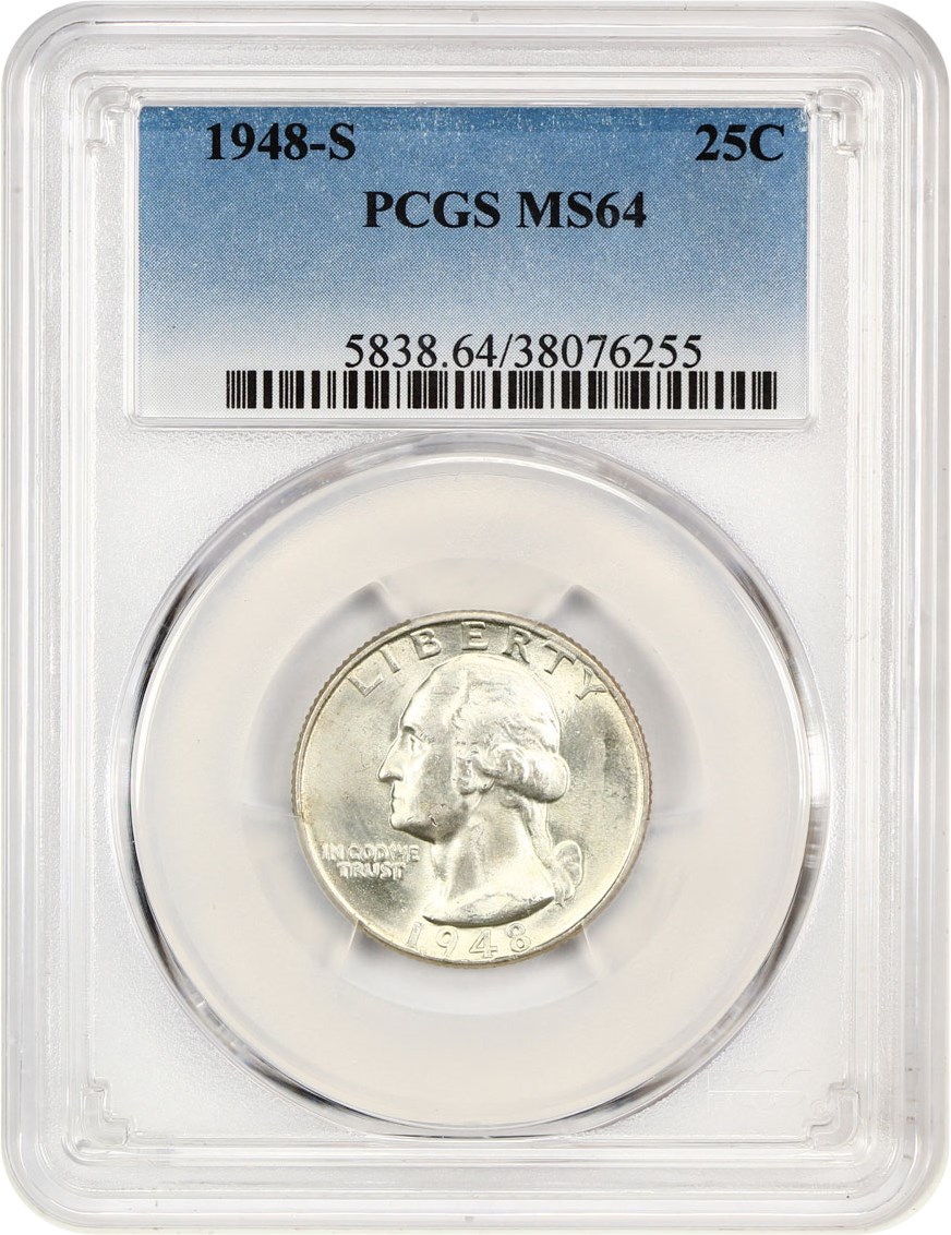 1948-S 25c XF45 thumbnail 5