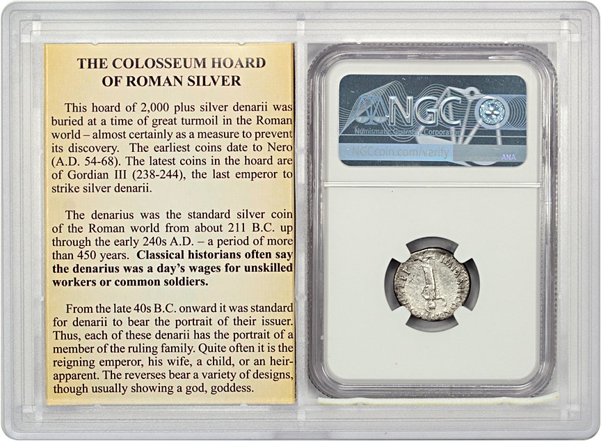image for: Ancient Roman: AD 81-96 Domitian AR Denarius NGC VF