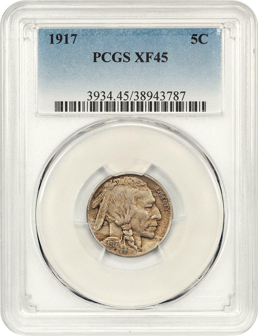 1917 5c VG10 CAC thumbnail 4