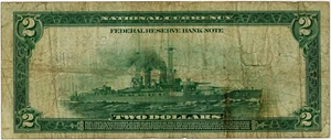 image for: FR. 761 1918 $2 Federal Reserve Bank Note Richmond PCGS Fine 15