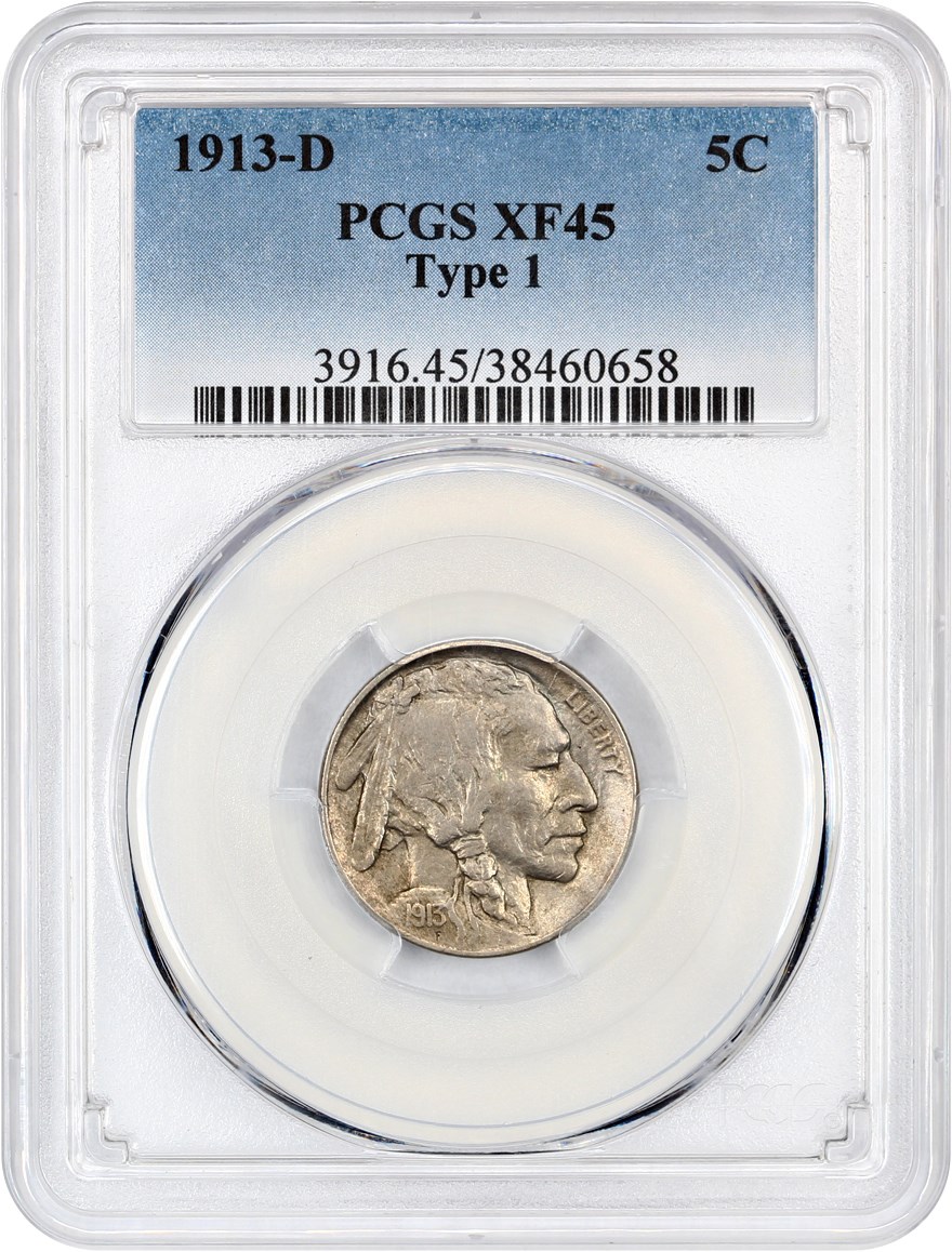 1913-D 5c Buffalo, Type 1 VF20 thumbnail 22