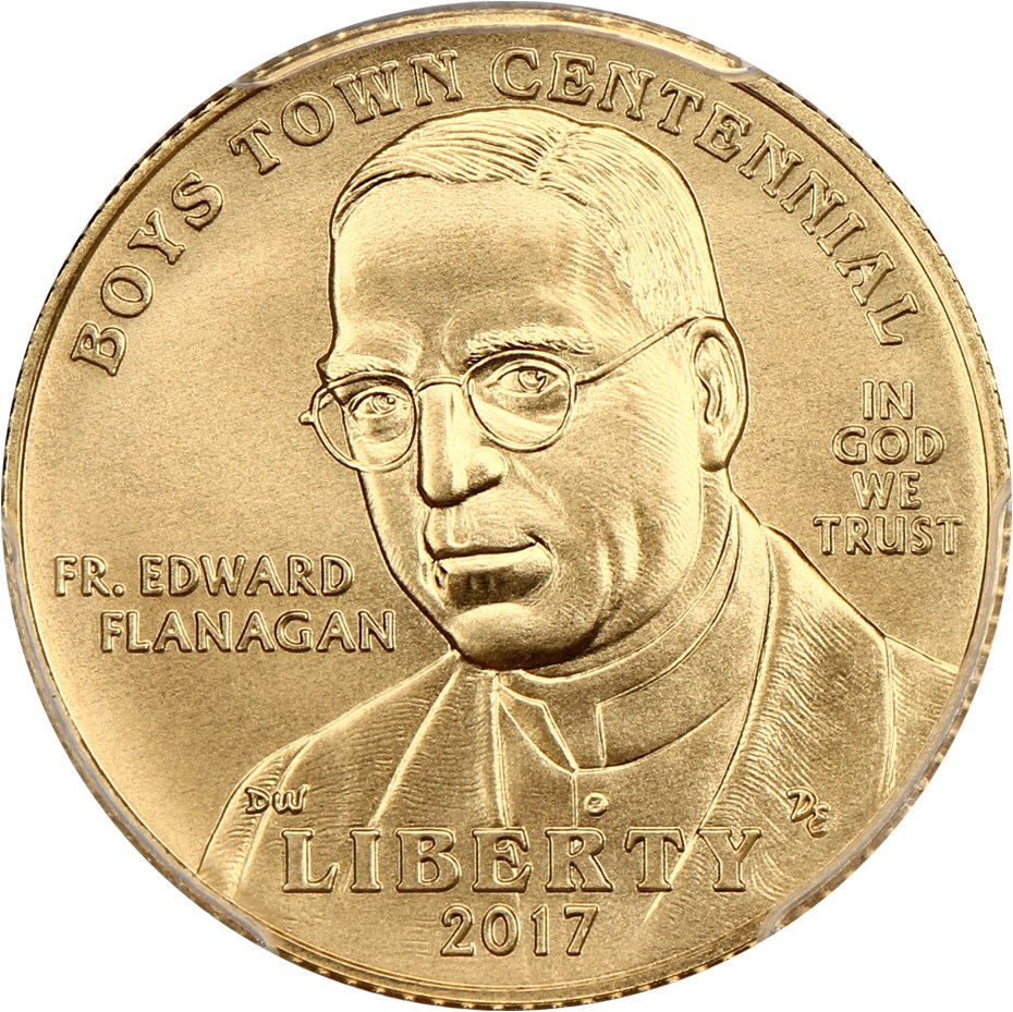 image for: 2017-W Boys Town $5 PCGS MS70