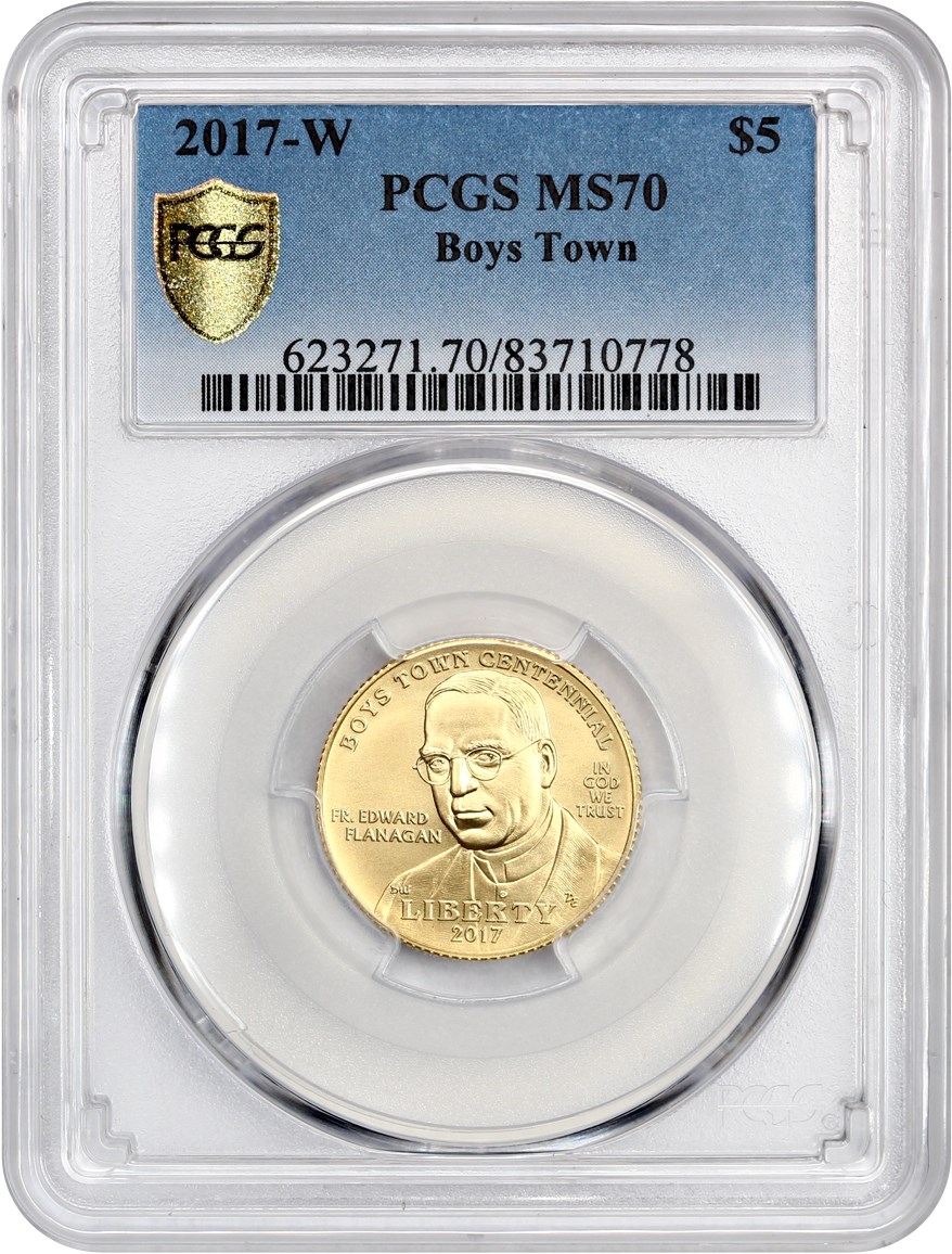 image for: 2017-W Boys Town $5 PCGS MS70