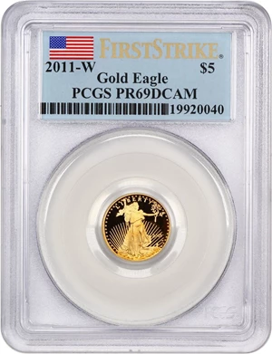 image for: 2011-W Gold Eagle $5 PCGS Proof 69 DCAM (First Strike)