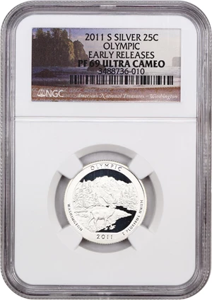 image for: 2011-S Olympic 25c NGC Proof 69 UCAM (Silver Early Releases)