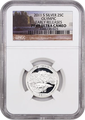 image for: 2011-S Olympic 25c NGC Proof 69 UCAM (Silver Early Releases)
