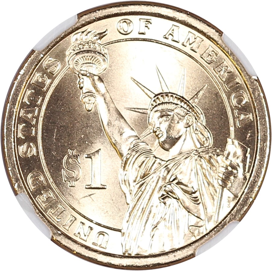 image for: 2008-P John Q. Adams $1 NGC Brilliant Uncirculated