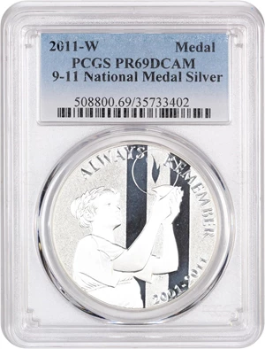 image for: 2011-W 9-11 National Medal $1 PCGS Proof 69 DCAM