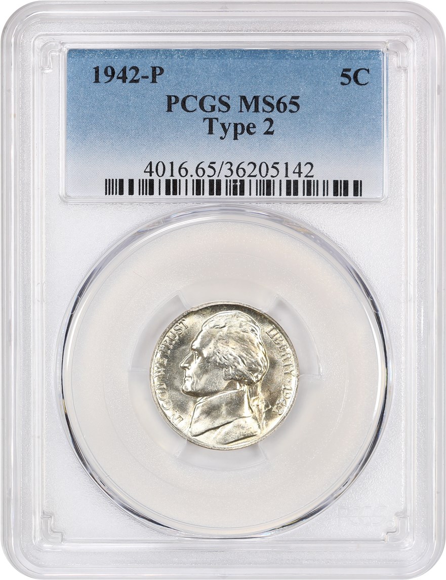 1942-P 5c Type 2, Silver MS65 thumbnail 11