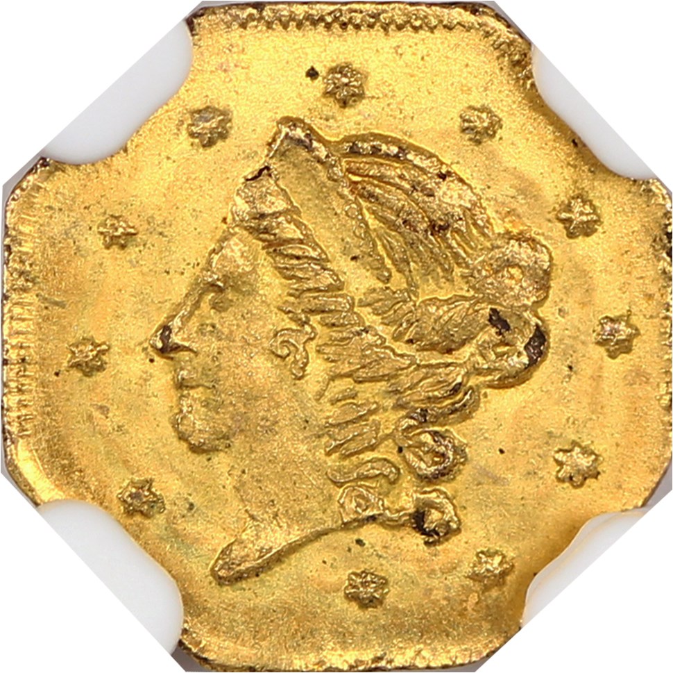 image for: 1868 Cal. Gold 50c NGC MS65 (BG-906)