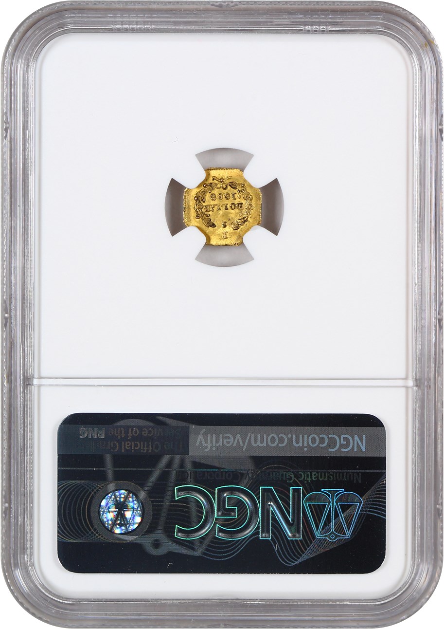 image for: 1868 Cal. Gold 50c NGC MS65 (BG-906)