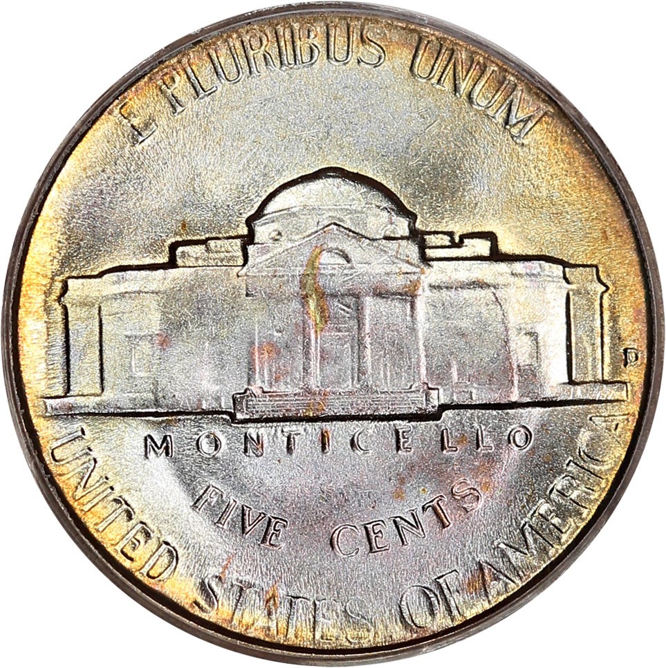 1950-D 5c AU58 thumbnail 4