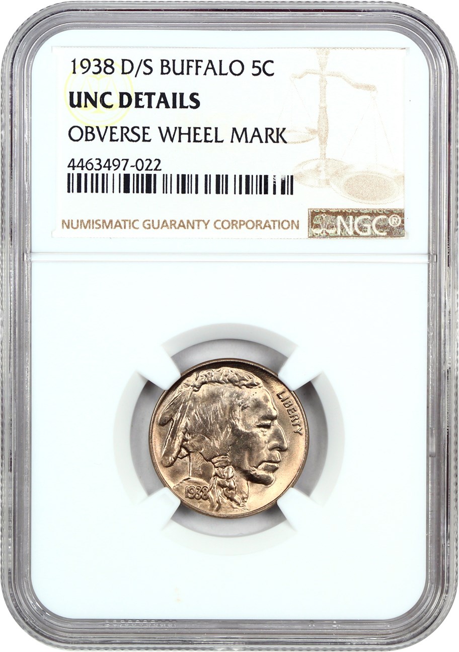 1938-D/S 5c Buffalo VF30 thumbnail 7