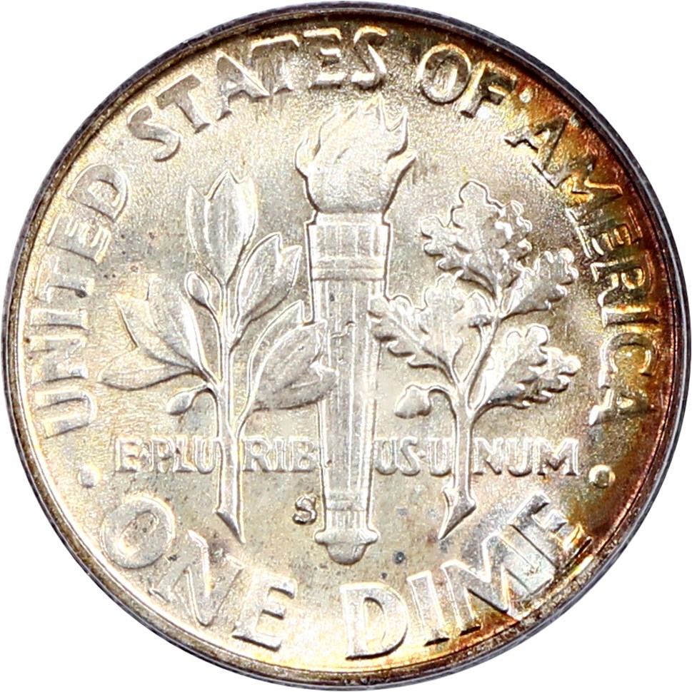 1955-S 10c VF20 CAC thumbnail 23