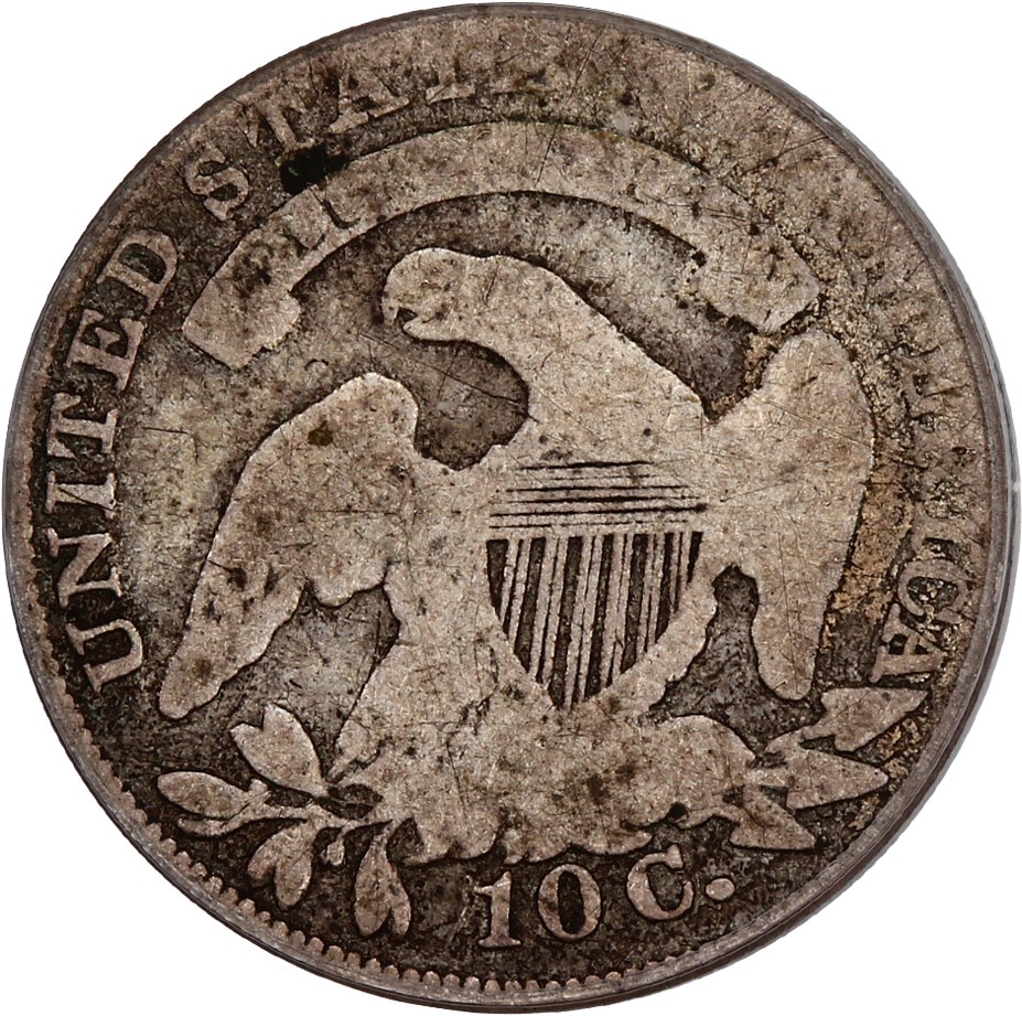 1835 10c AG3 CAC thumbnail 2