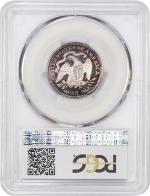 image for: 1866 25c PCGS/CAC Proof 65 DCAM (Motto)