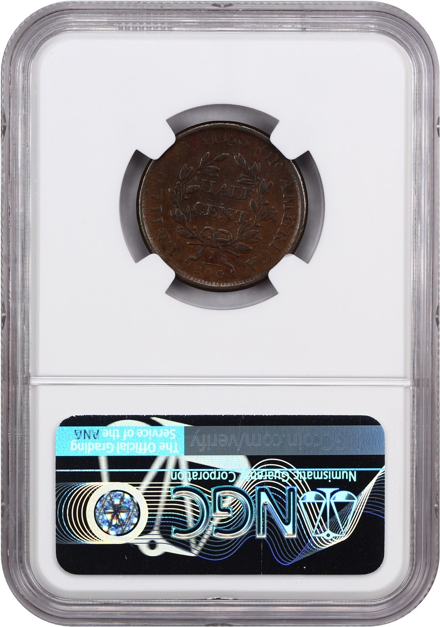 1807 1/2c MS BN VF25 BN thumbnail 17