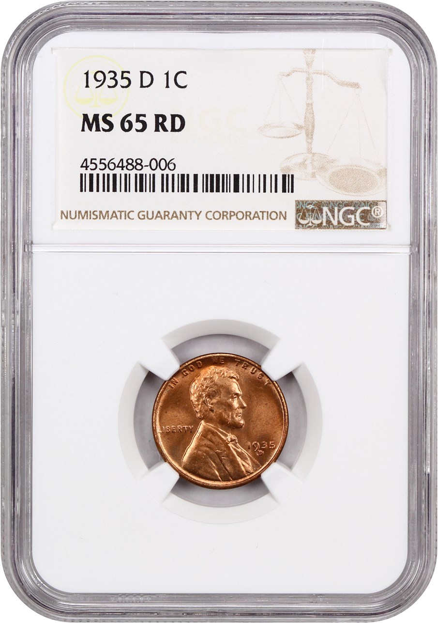 1935-D 1c MS RD MS62 RD CAC thumbnail 25