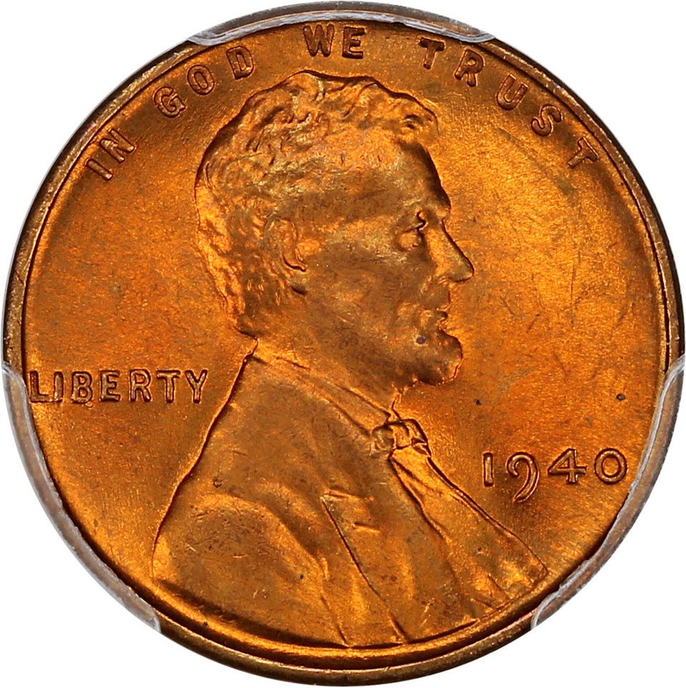 1940 1c PCGS MS66 RD