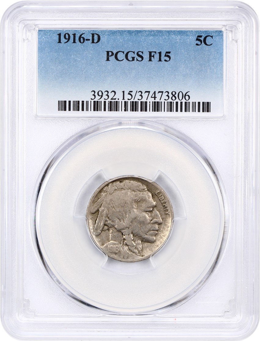 1916-D 5c VG10 CAC thumbnail 7