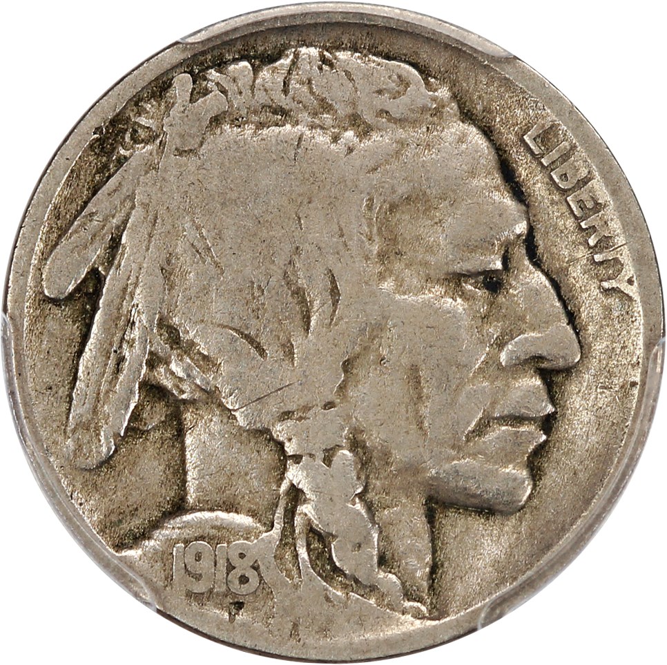 1918-D 5c AG3 CAC thumbnail 3