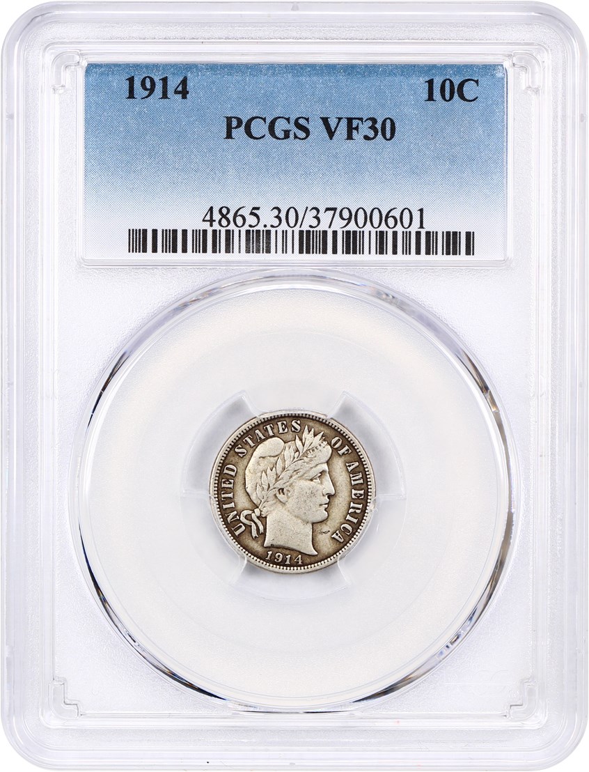 1914 10c VF20 thumbnail 7