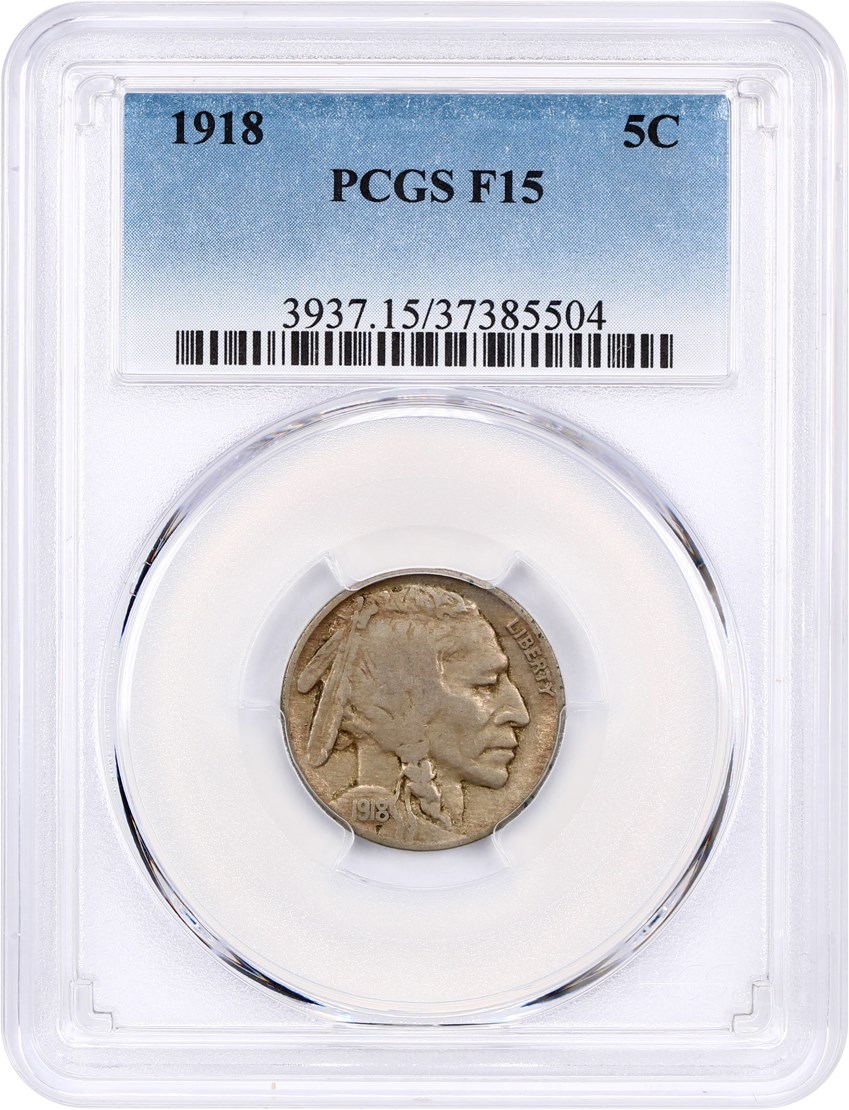 1918 5c VG10 CAC thumbnail 4