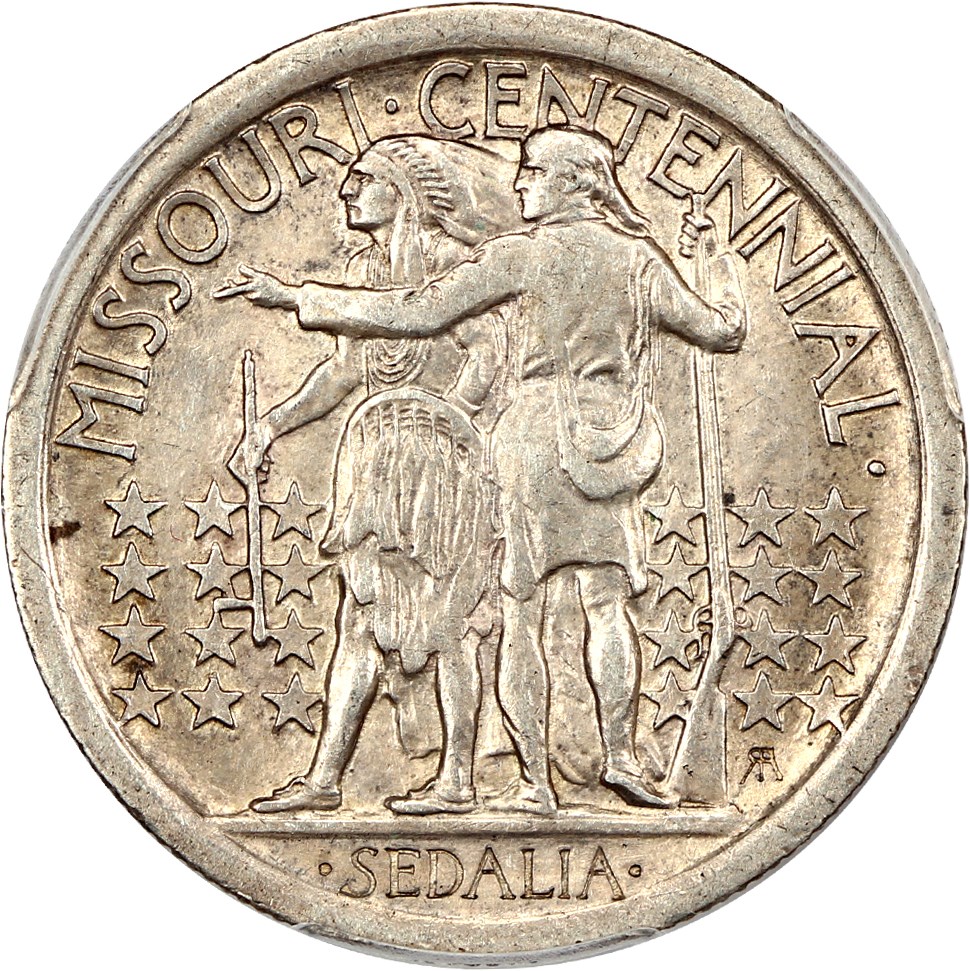 1921 50c Missouri, 2x4 XF40 thumbnail 3