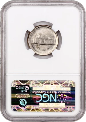 image for: Mint Error: 1984-P 5c NGC MS63 (Partial Collar with Obverse Brockage)