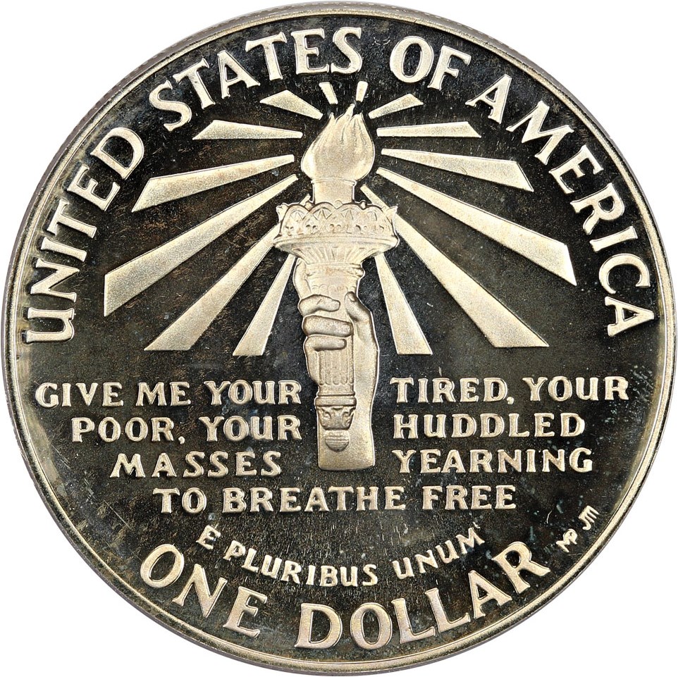 1986-S S$1 Statue of Liberty PR DCAM PR66 DCAM thumbnail 2