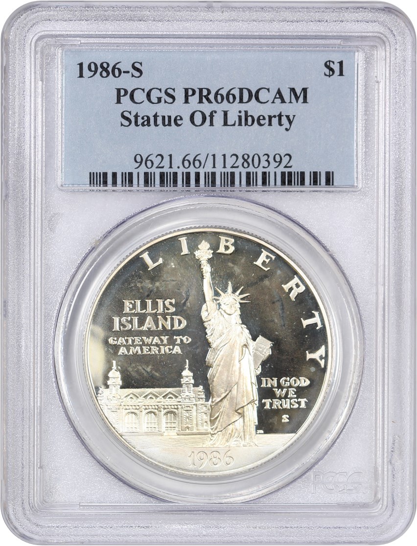 1986-S S$1 Statue of Liberty PR DCAM PR66 DCAM thumbnail 3