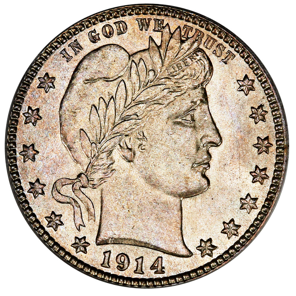1914-S 25c PCGS/CAC MS64