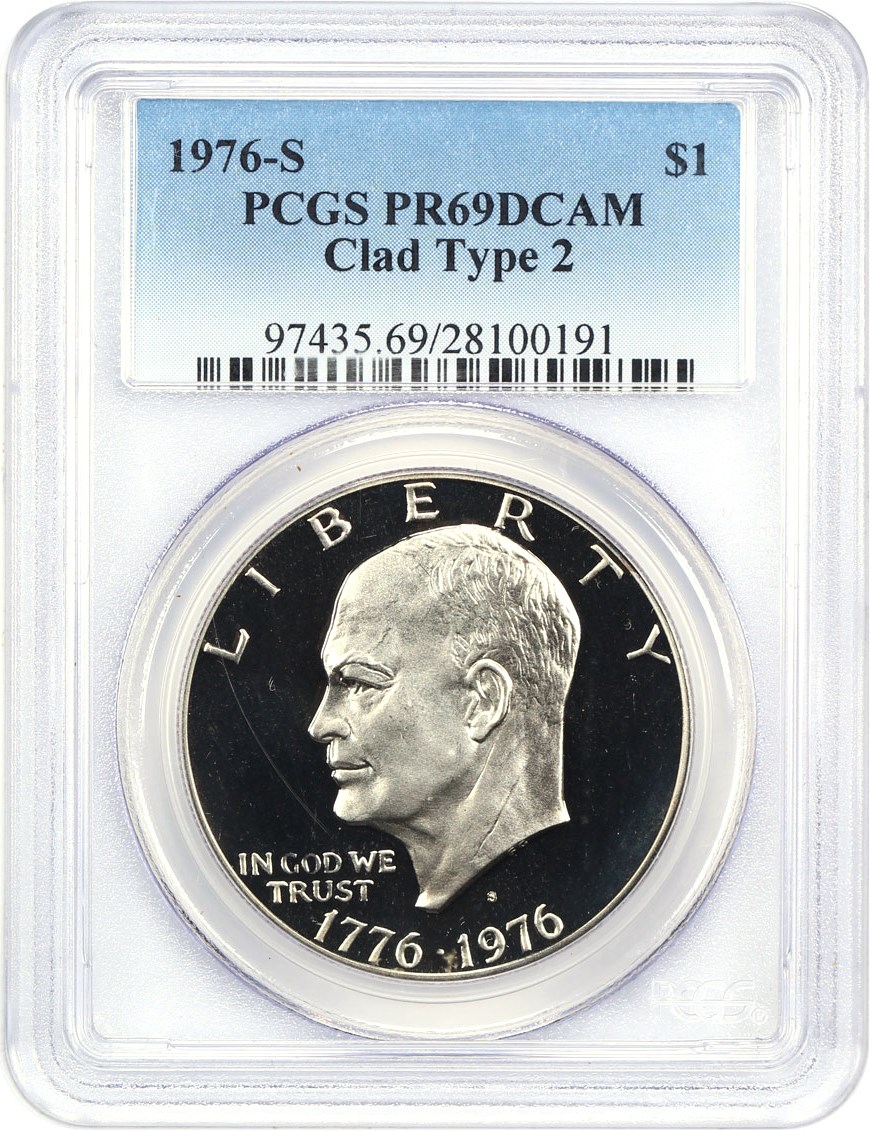 1976-S $1  Clad, Type 2 PR DCAM PR69 DCAM thumbnail 12