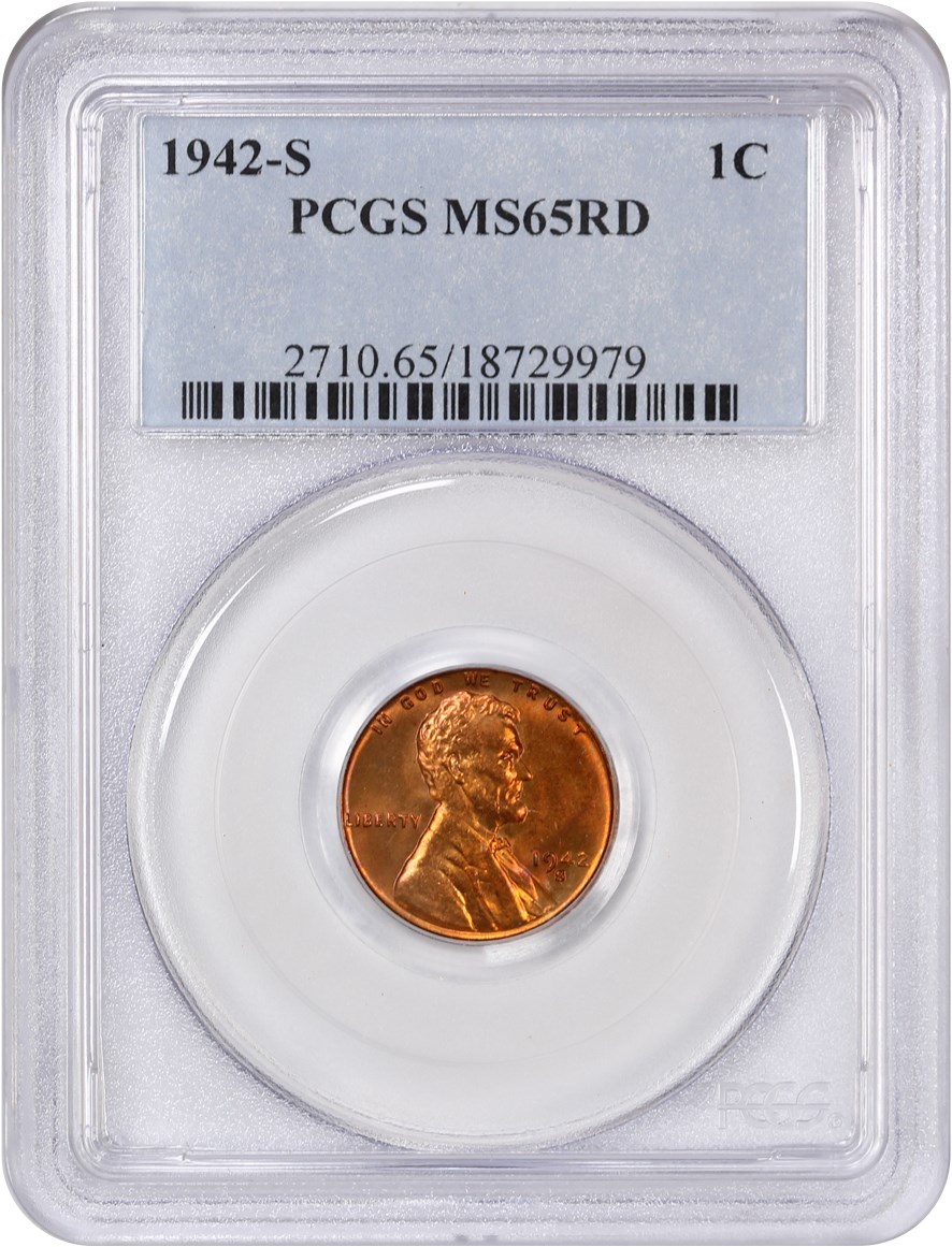 1942-S 1c MS RD MS63 RD CAC thumbnail 16