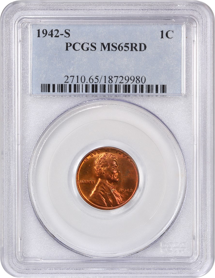 1942-S 1c MS RD MS63 RD CAC thumbnail 8