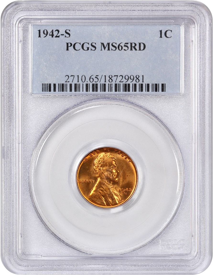 1942-S 1c MS RD MS63 RD CAC thumbnail 12