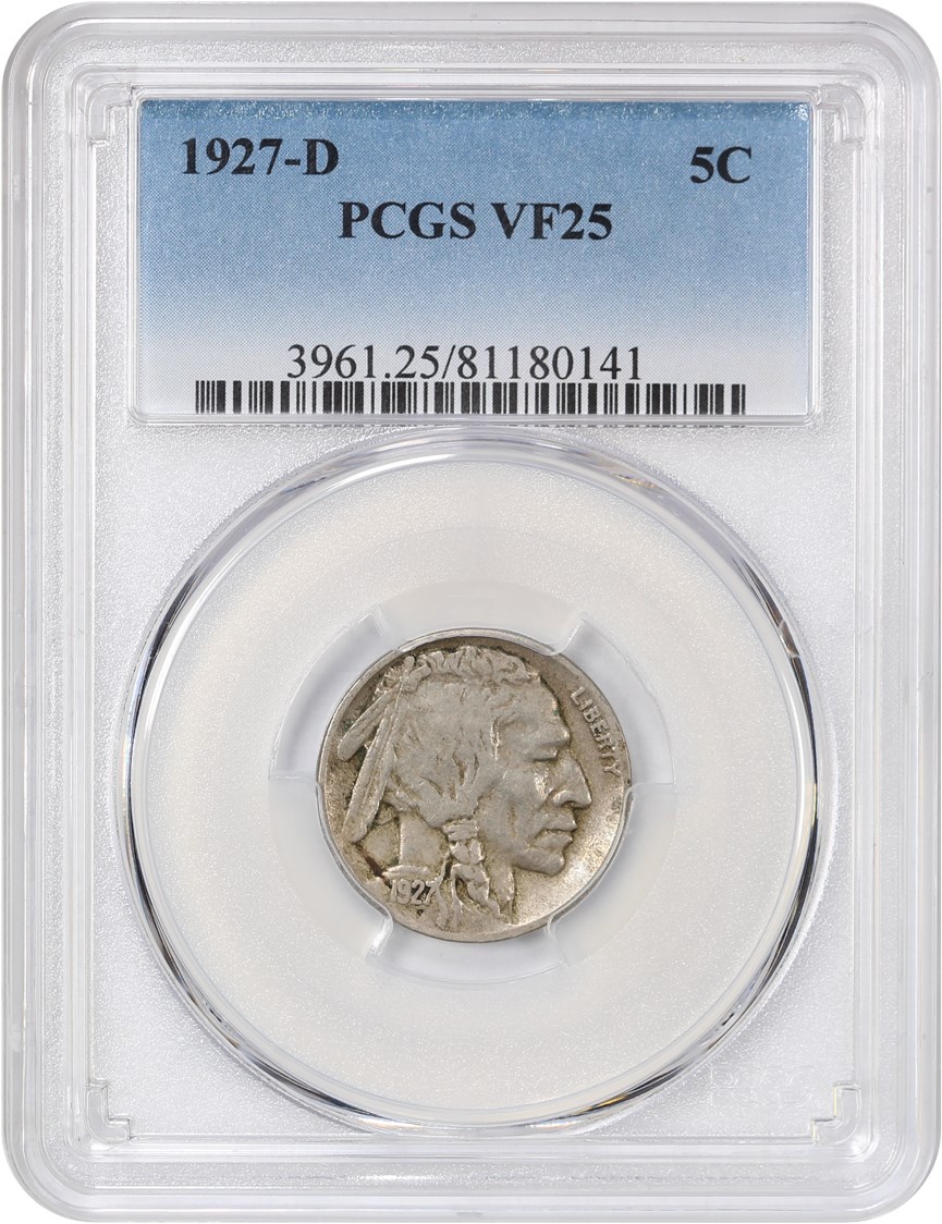 1927-D 5c VF25 thumbnail 3