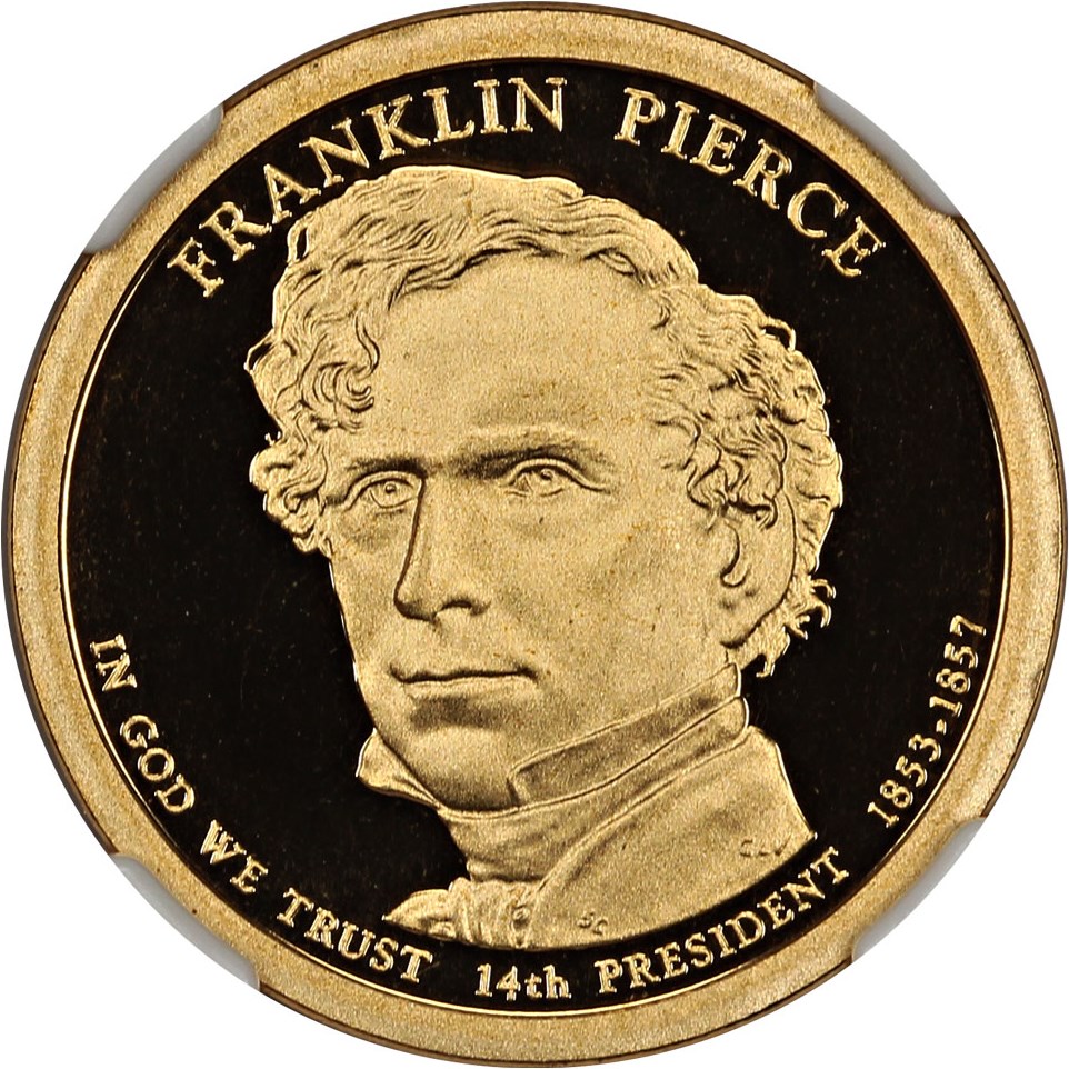 image for: 2010-S Franklin Pierce $1 NGC Proof 69 UCAM